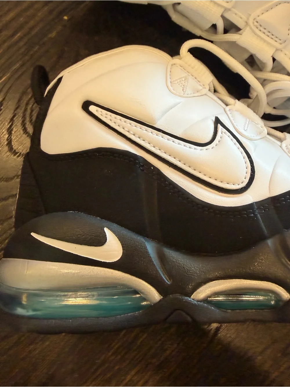Size 8- Nike Air Max Tempo Uptempo 95 mystical teal black white - Picture 3 of 7
